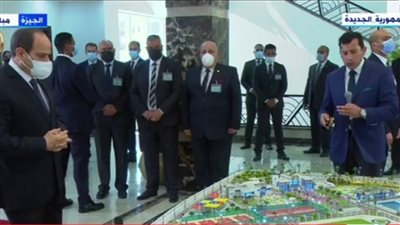 الرئيس السيسي يتفقد النادي الرياضي بمدينة 6 أكتوبر