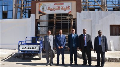 شاهد التشطيبات النهائية بكليات الطب والتربية والعلوم بجامعة الأقصر |صور