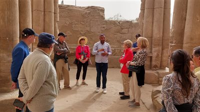 جولة لـ رئيس الاتحاد الدولي ووفود بطولة كأس العالم للرماية لزيارة أبرز المعالم الأثرية 