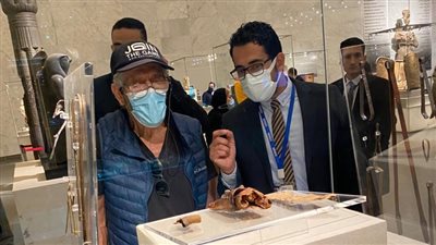 المتحف القومي للحضارة المصرية يستقبل المنتج السينمائي الأمريكي ماريو قصار والرحالة حجاجوفيتش