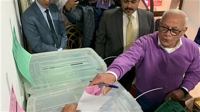 محافظ بورسعيد يدلي بصوته في انتخابات نقابة المهندسين ببورسعيد | صور 