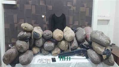  حبس عنصر إجرامي ضُبط بحوزته 90 كيلو بانجو وخرطوش وذخيرة بالشرقية