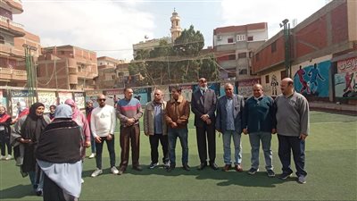 وكيل رياضة القليوبية يتابع مبادرة حصة في مركز شباب الرملة