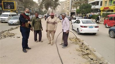 تقليل مساحة الجزيرة الوسطى بشارعي اللاسلكي والنادي الجديد لتوسعتهما بالمعادي