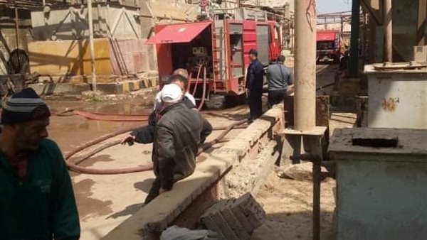 حريق داخل شركة الملح