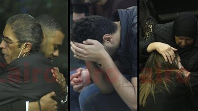 انهيار عائلة إياد داوود في عزاء الراحل بمسجد الحامدية الشاذلية | صور