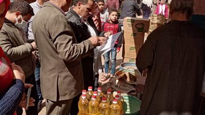تحرير 11 محضرًا تمويني بحملة على الأسواق في قها بالقليوبية