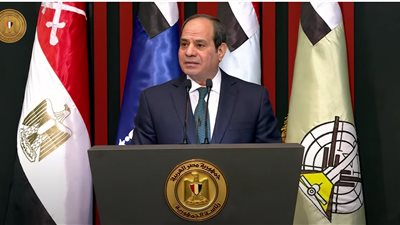 السيسي: اللي اتحقق لو شايفينه كثير فهو قليل.. والخير دايما هو اللي بينجح