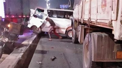 إصابة 3 أشخاص في حادث تصادم على طريق طنطا - المحلة الزراعي