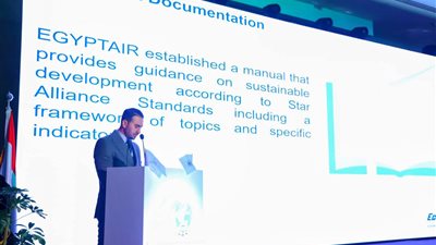 مصر للطيران تشارك في القمة البيئية الأولى للطيران الإنساني