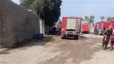 إصابة فتاة في حريق نشب داخل حوش مواشي بقنا