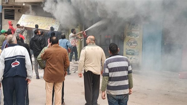 حريق في محل اكسسورات