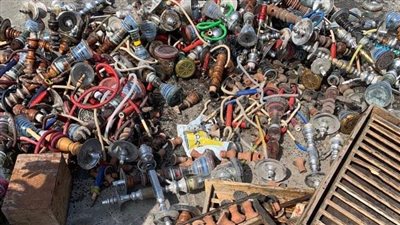 إعدام 120 شيشة في حملة مكبرة بضواحي بورسعيد | صور وفيديو 