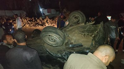 إصابة 5 أشخاص في تصادم سيارتين بالدقهلية 