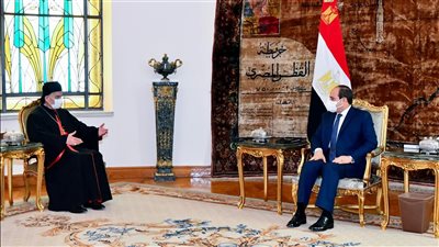 الرئيس السيسي يستقبل الكاردينال ماربطرس الراعي بطريرك أنطاكيا