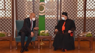  للمرة الأولى.. أبو الغيط يستقبل البطريرك الراعي في الجامعة العربية