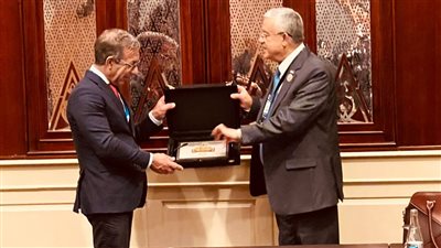 حنفي جبالي يلتقي رئيس الاتحاد البرلماني الدولي │ صور