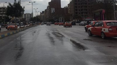 سقوط أمطار غزيرة على محافظة الإسماعيلية