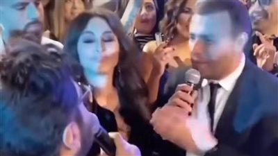 تامر حسني ورامي صبري وإليسا يشعلون حفل زفاف شام ابنة أصالة|فيديو