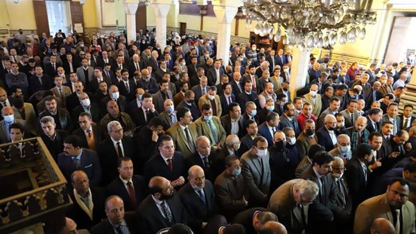 جانب من جنازة نقيب