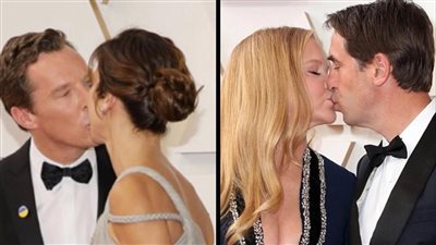 أبرزهم بيندكت كامبرباتش وإيمي شومر.. القُبلات تسيطر على حفل جوائز أوسكار 2022