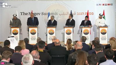 سامح شكري من النقب: برهنا على استمرارية السلام مع إسرائيل.. ونندد بكل أشكال العنف والإرهاب