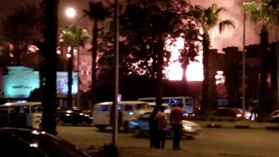 عاجل| حريق هائل خلف أكاديمية الفنون بالهرم