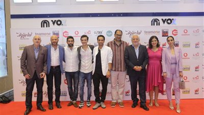 بالصور| عمرو عابد في العرض الخاص لفيلم &#8220;لما بنتولد&#8221;