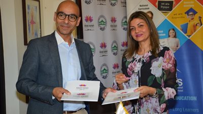 جامعة مصر للعلوم والتكنولوجيا تطلق حملة “صحتهم تهمنا” للتوعية الصحية فى المدارس (صور)