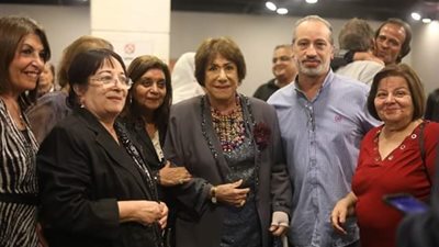 كبار نجوم الفن فى افتتاح العرض المسرحى “اهتزاز” بالهناجر  