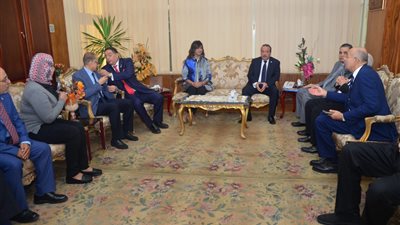 وزيرة الهجرة تصل جامعة طنطا لإطلاق مبادرة “جامعتك لها حق عليك” (صور)