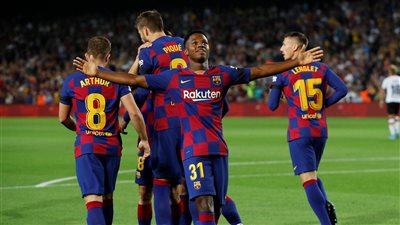 التشكيل الرسمي| عودة أومتيتي.. وفاتي يقود هجوم برشلونة أمام سيلتا فيجو