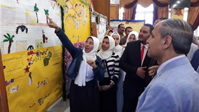 افتتاح معرض الطفولة للصحافة المدرسية على مستوى الجمهورية بالفيوم (صور)