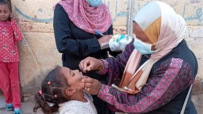 استمرار الحملة القومية للتطعيم ضد شلل الأطفال في الأقصر | صور 