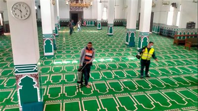 استعدادًا لشهر رمضان.. تطهير وتعقيم مساجد طور سيناء | صور 