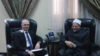 مفتي الجمهورية يستقبل سفير بلغاريا بالقاهرة لبحث التعاون المشترك