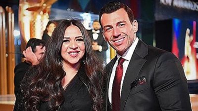 رامي رضوان يمازح إيمي سمير غانم في عيد ميلادها: حامي حمى كلاب العالم