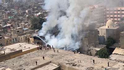 السيطرة على حريق مخزن أخشاب بمنطقة بولاق أبو العلا