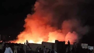 السيطرة على حريق في منطقة مخلفات بالهرم