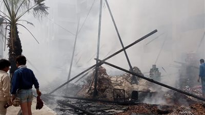 رئيس مدينة القناطر: الحريق التهم معظم بضائع معرض أهلا رمضان وسنقيم بديلا عنه