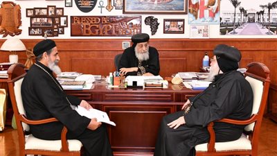 البابا تواضروس الثاني يجري عدة لقاءات رعوية 