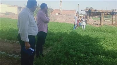 حملة مكبرة لرفع إشغالات الطرق وحصر الأراضي المقترحة لحياة كريمة بقري مدينة بني سويف