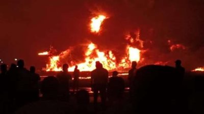 الدفع بـ 3 سيارات إطفاء للسيطرة على حريق باستراحة عمال أجانب ببورسعيد