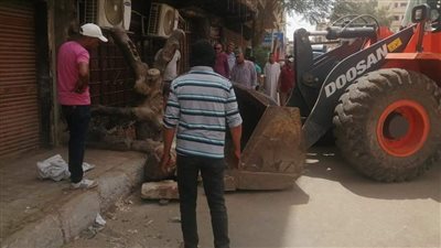 إزالة 30 لافتة و10 تندات في حملة إشغالات بالأقصر| صور