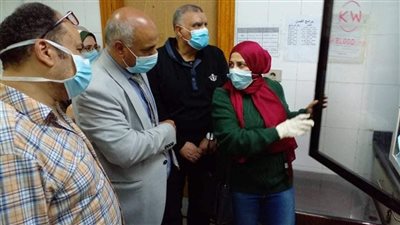 وكيل صحة الغربية يتابع سير العمل بمستشفى المحلة العام بعد انخفاض معدلات مرضى كورونا