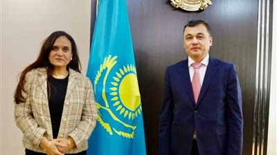 سفيرة مصر تؤكد اعتزاز القاهرة بالعلاقات المتميزة مع كازاخستان