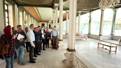 وزير السياحة يتفقد اللمسات النهائية لمشروع ترميم قصر محمد علي بشبرا | صور 