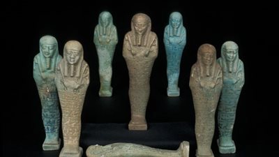  متحف الآثار بمكتبة الإسكندرية يعرض 8 تماثيل أوشابتي