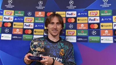 مودريتش يفوز بجائزة رجل مباراة تشيلسي وريال مدريد في دوري أبطال أوروبا
