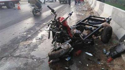 مصرع وإصابة 3 أشخاص في حادث تصادم تروسيكل وعربة “كارو” بسوهاج